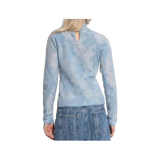 Blue Sheer Turtleneck