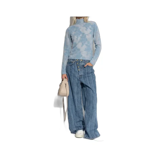 Blue Sheer Turtleneck