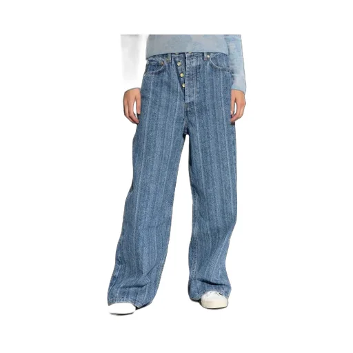 Striped Baggy Jeans