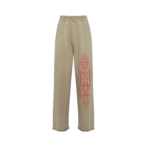 Graphic-Print Trousers