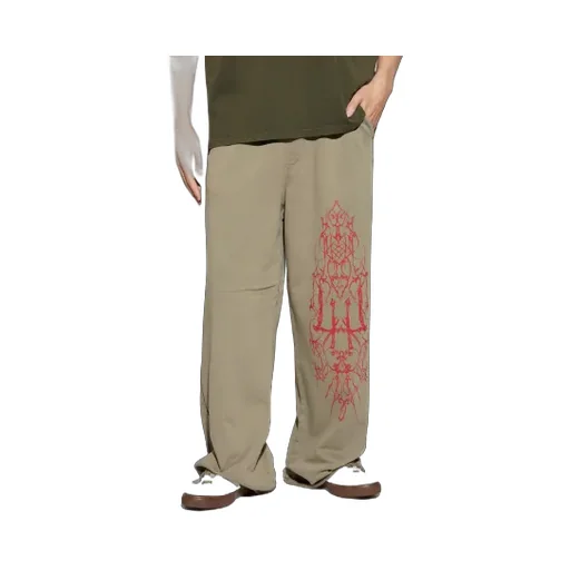 Graphic-Print Trousers
