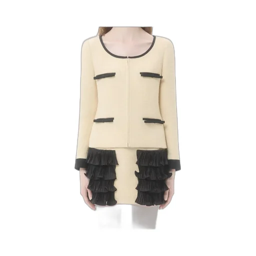 Valentino Bow Detailed Tweed Jacket