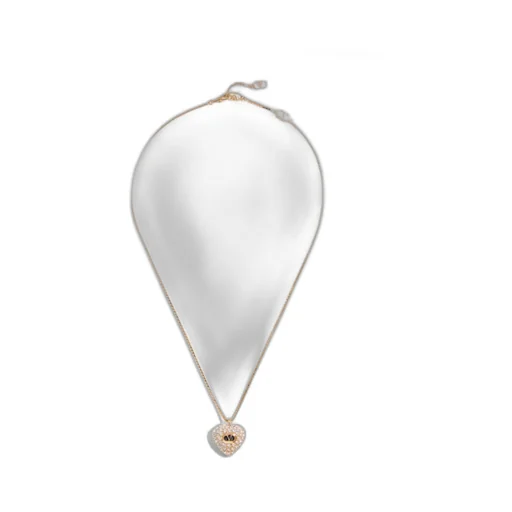 Valentino Coeur Royal Embellished Heart-Shaped Necklace