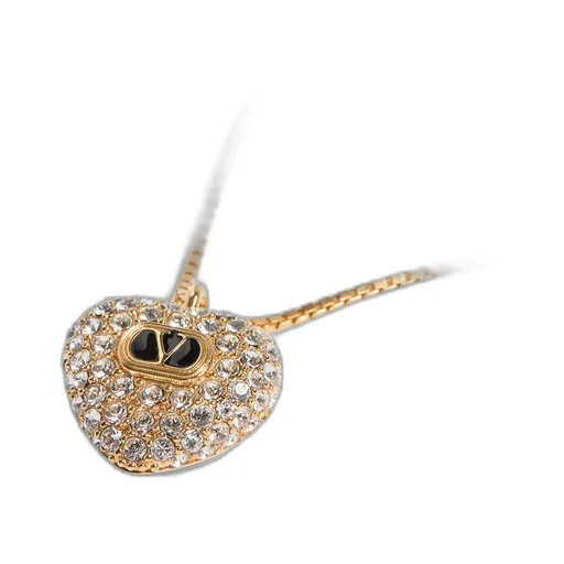 Valentino Coeur Royal Embellished Heart-Shaped Necklace