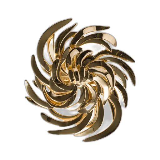 Miu Miu Logo-Engraved Brooch