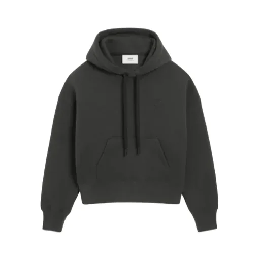 Ami Paris Ami De Coeur Drawstring Hoodie