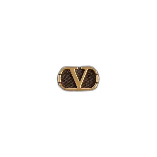 Valentino Logo Plaque V-Neck Jumper