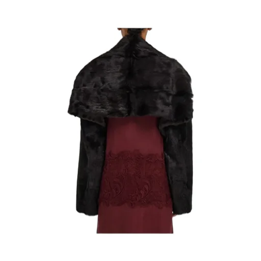 Kid Skin Bolero Coat
