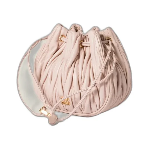 Matelassé Nappa Leather Pouch