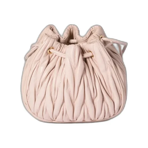 Matelassé Nappa Leather Pouch