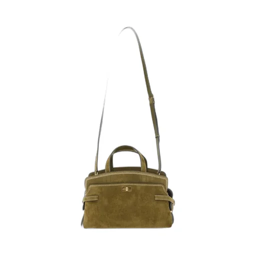 Anya Hindmarch Wilson Stitch Logo Plaque Shoulder Bag