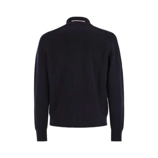Peserico Ribbed Wool Cardigan