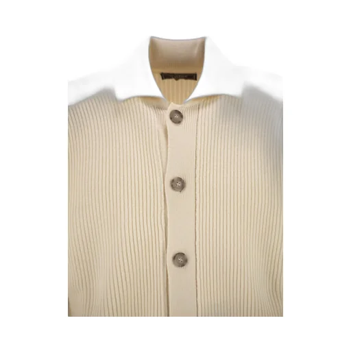 Peserico Ribbed Wool Cardigan
