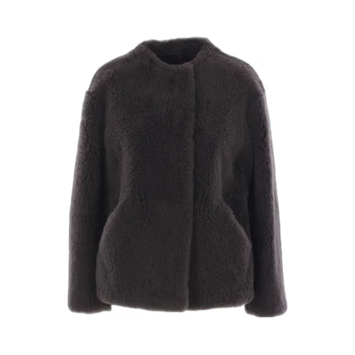 's Max Mara Long-Sleeved Crewneck Coat