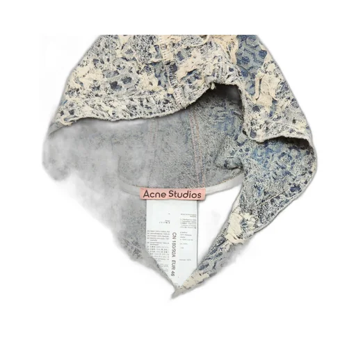 Hooded Distressed Denim Jacket