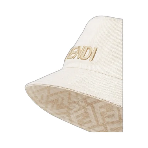 Reversible White Canvas Bucket Hat
