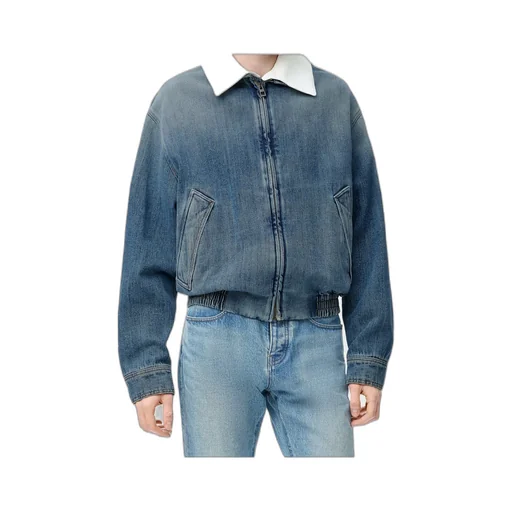 Zip-Up Jacket In Denim