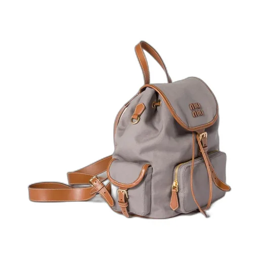 Canvas And Leather Backpack