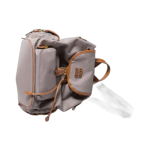 Canvas And Leather Backpack