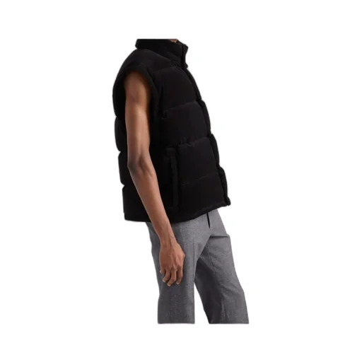 Prada Triangle-Logo Button-Up Jacket