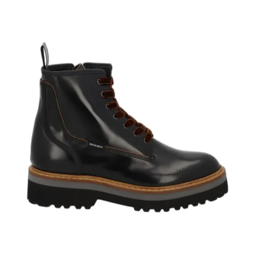 Woolrich Round Toe Lace-Up Boots