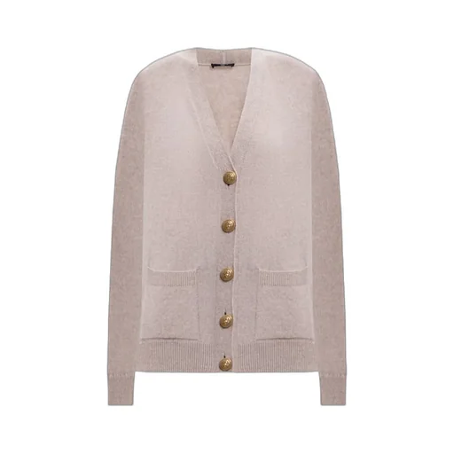 Button-Detailed Patch-Pocket Cardigan