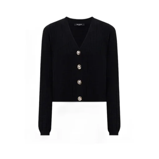 V-Neck Buttoned Cardigan