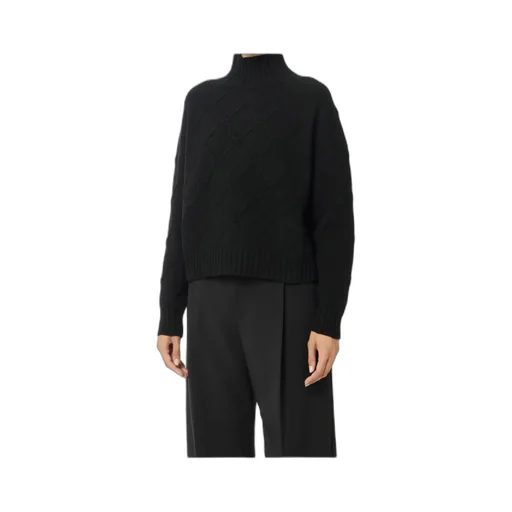 Elisabetta Franchi Logo-Patch High-Neck Jumper