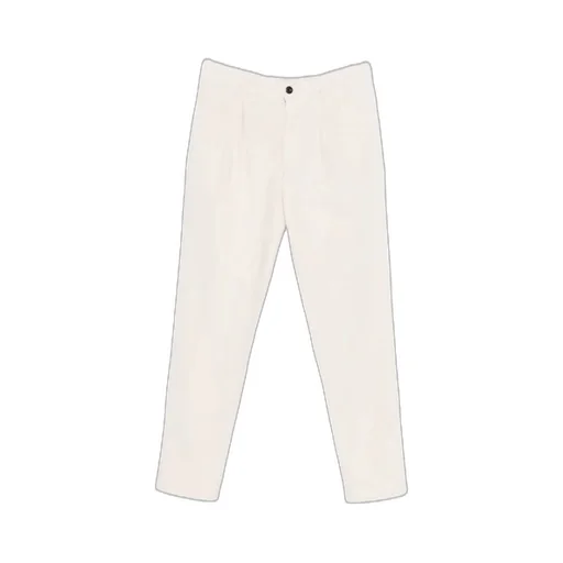 Pleated Cotton Trousers
