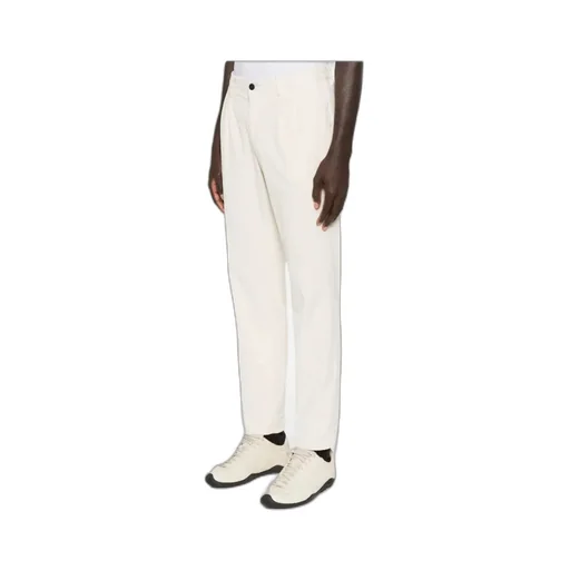 Pleated Cotton Trousers