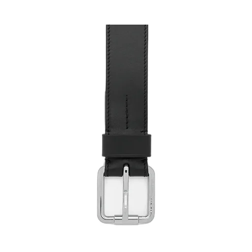 Roller Curve Belt In Shiny Sleek Calfskin