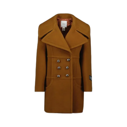 Double-Breasted Buttoned Coat