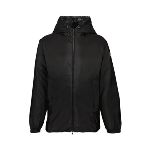 Zip-Fastening Hooded Puffer Jacket