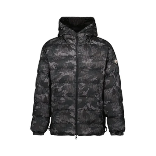 Zip-Fastening Hooded Puffer Jacket