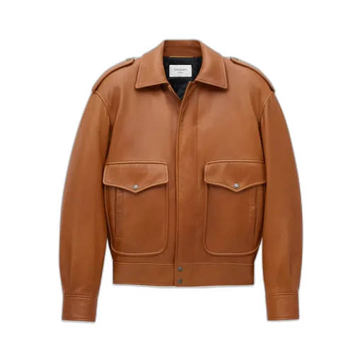 Saint Laurent Oversized Button Detailed Jacket