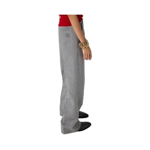 Miu Miu Straight-Leg Pleated Trousers