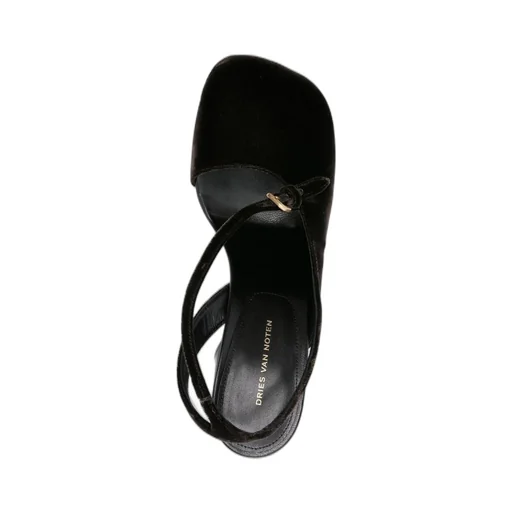 Square-Toed High-Heeled Sandals