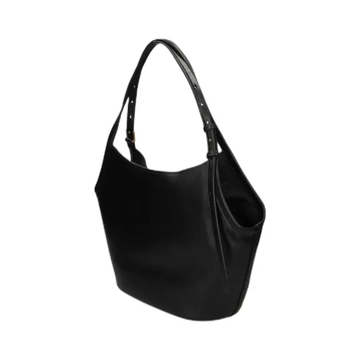 Deco Tulip Leather Belt Tote Bag