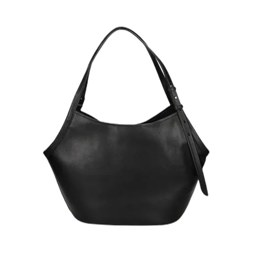 Deco Tulip Leather Belt Tote Bag