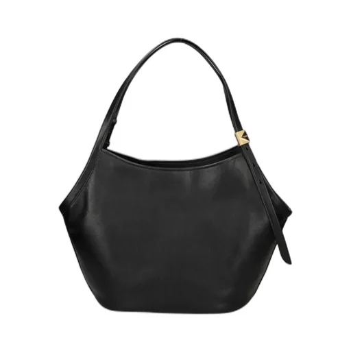 Deco Tulip Leather Belt Tote Bag