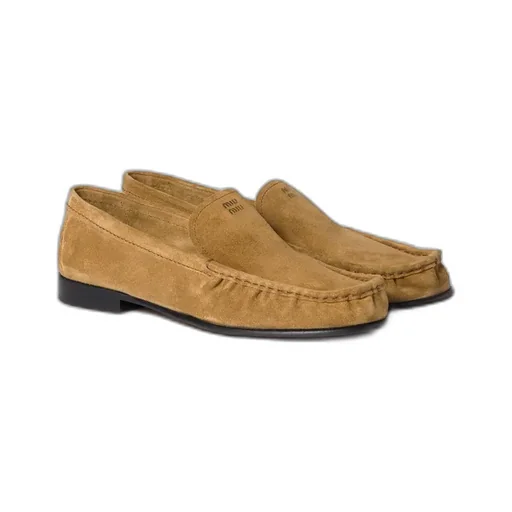Miu Miu Logo-Embossed Loafers
