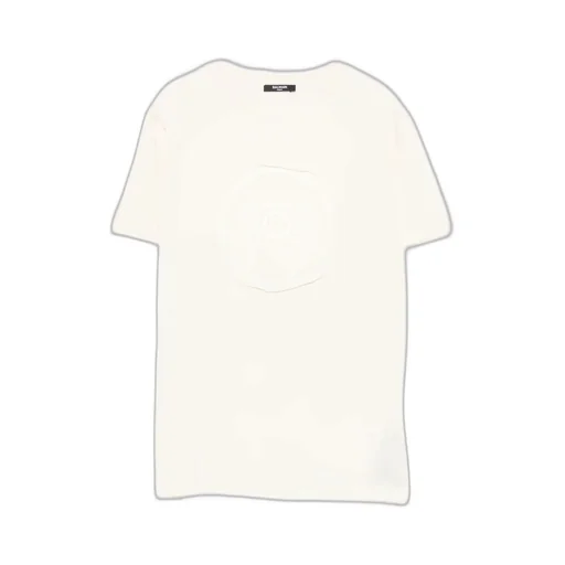 Balmain Kids Logo Patch Crewneck T-Shirt