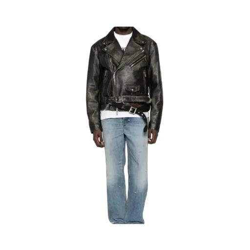 Dsquared2 Zip-Up Belted Jacket