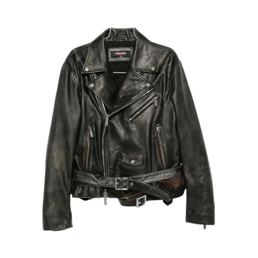 Dsquared2 Zip-Up Belted Jacket