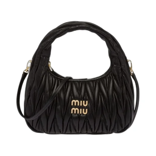 Wander Half-Moon Bag In Matelassé Nappa Leather