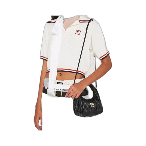Wander Half-Moon Bag In Matelassé Nappa Leather