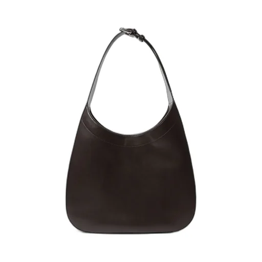 Logo Belt Slouchy Hobo Bag