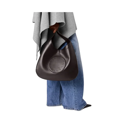 Logo Belt Slouchy Hobo Bag