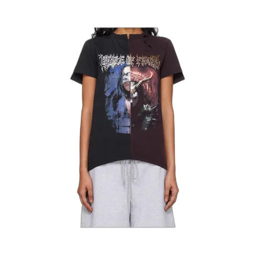 Cut-Up Fitted T-Shirt
