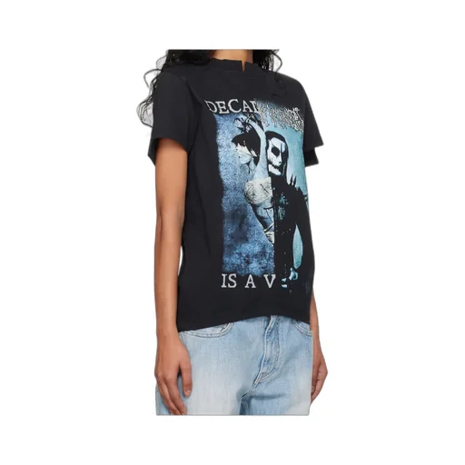 Cut-Up Fitted T-Shirt